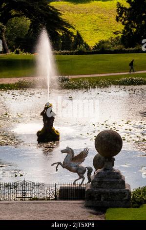 Giardino italiano al Powerscourt Garden in Irlanda. Foto Stock