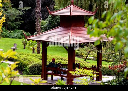 Giardino giapponese a Powerscourt nella contea di Wicklow, Irlanda. Foto Stock