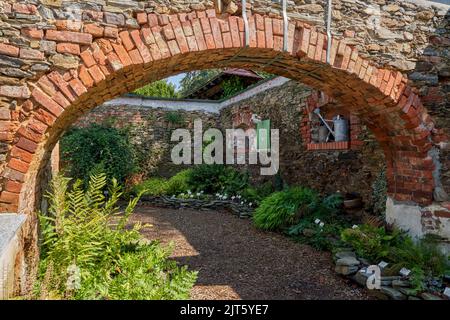 Arboretum Wojslawice bassa Slesia Polonia Foto Stock