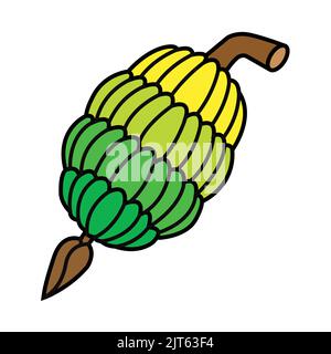 Mazzo di banane - banane vettoriali clipart - stemma delle Figi - logo Figi Illustrazione Vettoriale