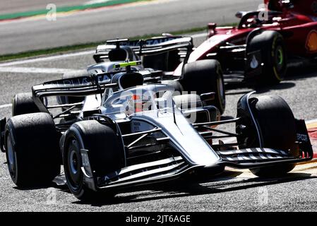Spa, Belgio. 28th ago, 2022. Spa Francorchamps, Belgio. 28th ago, 2022. Yuki Tsunoda (JPN) AlphaTauri AT03. 28.08.2022. Campionato del mondo di Formula 1, Rd 14, Gran Premio del Belgio, Spa Francorchamps, Belgio, Giorno della gara. Il credito fotografico dovrebbe essere: XPB/immagini dell'Associazione Stampa. Credit: XPB Images Ltd/Alamy Live News Credit: XPB Images Ltd/Alamy Live News Foto Stock