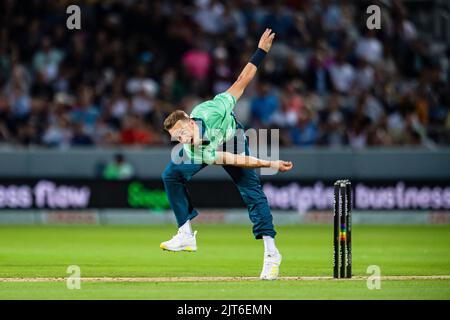 LONDRA, REGNO UNITO. 27th ago, 2022. Durante le centinaia - London Spirit vs Oval Invincibles al Lord's Cricket Ground sabato 27 agosto 2022 a LONDRA, INGHILTERRA. Credit: Taka G Wu/Alamy Live News Foto Stock