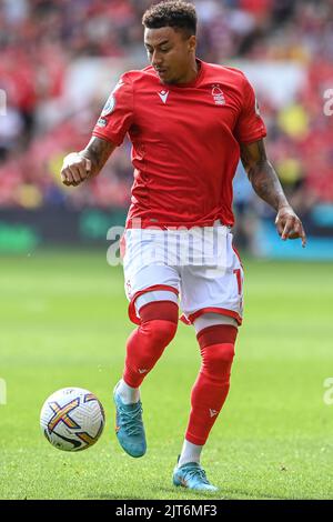 Jesse Lingard #11 della Foresta di Nottingham durante il gioco a Nottingham, Regno Unito, il 8/28/2022. (Foto di Craig Thomas/News Images/Sipa USA) Foto Stock