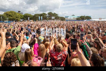 Portsmouth, Regno Unito. 28th ago, 2022. Esempio di esecuzione al Victorious Festival 2022. Southsea comune. 28 agosto 2022. Credit: Alamy Live News/Charlie Raven Credit: Charlie Raven/Alamy Live News Foto Stock