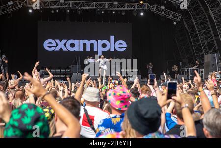 Esempio di esecuzione al Victorious Festival 2022. Southsea Common, Regno Unito. 28 agosto 2022. Credit: Alamy Live News/Charlie Raven Credit: Charlie Raven/Alamy Live News Foto Stock