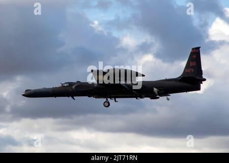 80-1076 Lockheed U-2S United States Air Force RAF Fairford Inghilterra 24/08/2022 Foto Stock