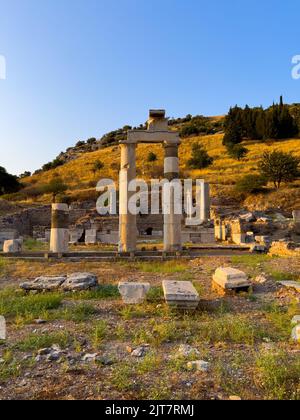 Efeso Città Antica Prytaneion, Vista frontale del municipio nell'antica città di Efeso Foto Stock