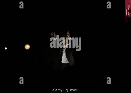 Londra, Regno Unito. 28th ago, 2022. Londra Inghilterra UK 28th agosto 2022 Nick Cave and the Bad Seeds Headline at All Points East Music Festival at Victoria Park Credit: Glamourstock/Alamy Live News Foto Stock