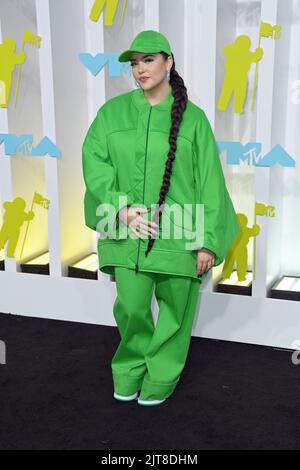 Lauren Spencer-Smith partecipa agli MTV Video Music Awards 2022 che si tengono presso il Prudential Center di Newark, New Jersey. Data immagine: Domenica 28 agosto 2022. Foto Stock