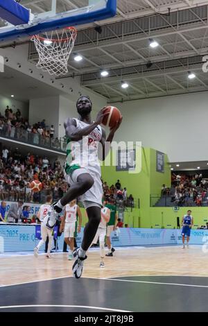 Odivelas, Portogallo. 28th ago, 2022. Agosto 28, 2022. Odivelas, Portogallo. Portogallo e Sacramento Kings Center Neemias Queta (88) in azione durante il gioco per la FIBA Europe Cup (Gruppo F), Portogallo vs Cipro Credit: Alexandre de Sousa/Alamy Live News Foto Stock