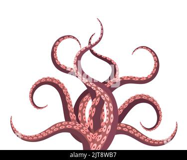 Icona dei tentacoli di Cthulhu Illustrazione Vettoriale