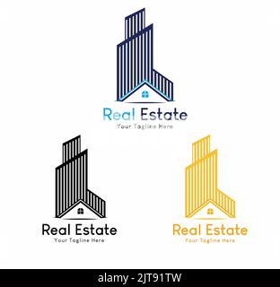 abstract, agenzia, agente, appartamento, edificio di appartamenti, architettura, branding, edilizia, business, raccolta, azienda, costruzione, corporativo Illustrazione Vettoriale