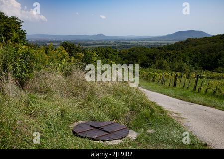 Campagna ungherese in paesaggio rurale Foto Stock