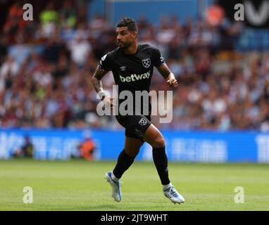 Birmingham, Regno Unito. 28th ago, 2022. Emerson (WHU) alla partita dell'Aston Villa contro West Ham United EPL, a Villa Park, Birmingham, Regno Unito, il 28 agosto 2022. Credit: Paul Marriott/Alamy Live News Foto Stock