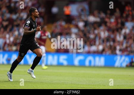 Birmingham, Regno Unito. 28th ago, 2022. Emerson (WHU) alla partita dell'Aston Villa contro West Ham United EPL, a Villa Park, Birmingham, Regno Unito, il 28 agosto 2022. Credit: Paul Marriott/Alamy Live News Foto Stock