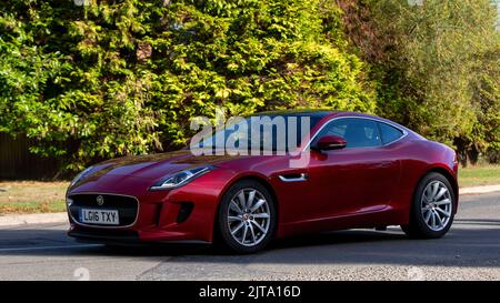 2016 2995 cc rosso tipo f Jaguar Foto Stock