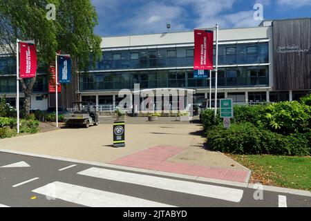 Sport Galles Centro Nazionale formalmente il Centro sportivo nazionale per il Galles, Sophia Gardens, Cardiff, Galles. Foto Stock