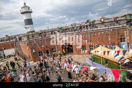 Southsea comune. Regno Unito, 28 agosto 2022. Atmosfera al Victorious Festival 2022. Southsea comune. 28 agosto 2022. Credit: Alamy Live News/Charlie Raven Foto Stock