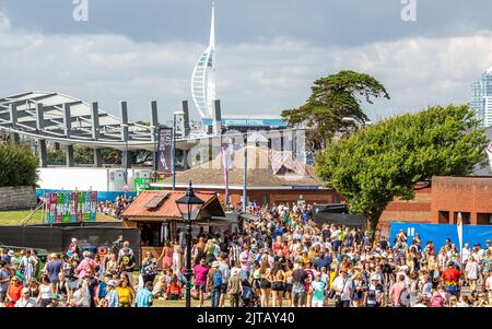 Southsea comune. Regno Unito, 28 agosto 2022. Atmosfera al Victorious Festival 2022. Southsea comune. 28 agosto 2022. Credit: Alamy Live News/Charlie Raven Foto Stock