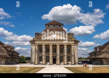 Haus der Direktoren, Unesco-Welterbe Königliche Saline in Arc-et-Senans, Bourgogne-Franche-Comté, Frankreich, Europa | Casa del direttore, worl UNESCO Foto Stock