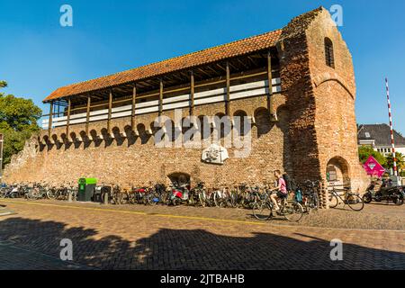 Resti delle fortificazioni della città vecchia di Zwolle, Paesi Bassi Foto Stock