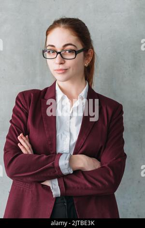 giovane donna business ritratto aziendale di successo Foto Stock