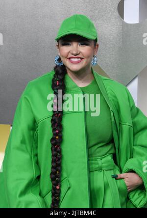 Newark, Stati Uniti. 28th ago, 2022. Lauren Spencer-Smith partecipa ai VMA MTV 2022 al Prudential Center il 28 agosto 2022 a Newark, New Jersey. Foto: Jeremy Smith/imageSPACE Credit: Imagespace/Alamy Live News Foto Stock