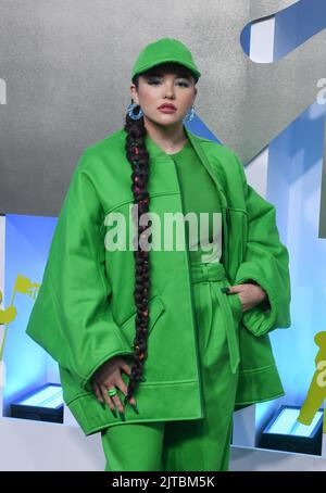 Newark, Stati Uniti. 28th ago, 2022. Lauren Spencer-Smith partecipa ai VMA MTV 2022 al Prudential Center il 28 agosto 2022 a Newark, New Jersey. Foto: Jeremy Smith/imageSPACE Credit: Imagespace/Alamy Live News Foto Stock