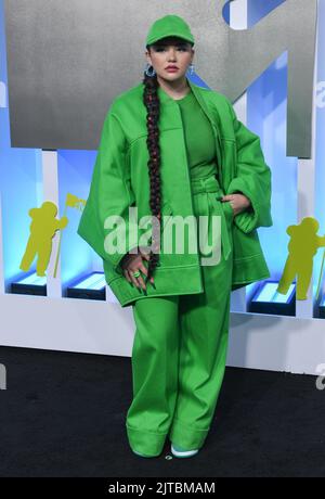 Newark, Stati Uniti. 28th ago, 2022. Lauren Spencer-Smith partecipa ai VMA MTV 2022 al Prudential Center il 28 agosto 2022 a Newark, New Jersey. Foto: Jeremy Smith/imageSPACE Credit: Imagespace/Alamy Live News Foto Stock