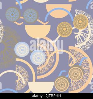 un set di occhiali da sole unisex multicolore con un motivo senza cuciture senza sfondo Illustrazione Vettoriale