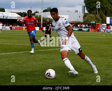 DAGENHAM INGHILTERRA - Agosto 29 : Louis Dennis di Bromley durante la partita della National League tra Dagenham e Redbridge contro Bromley a Victoria Road, Foto Stock