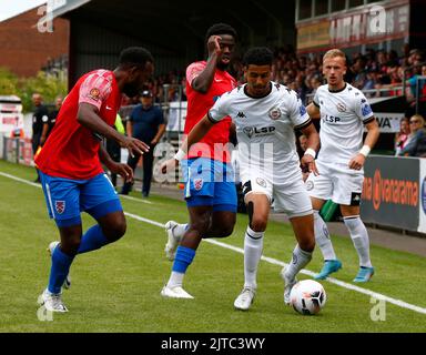 DAGENHAM INGHILTERRA - Agosto 29 : Louis Dennis di Bromley durante la partita della National League tra Dagenham e Redbridge contro Bromley a Victoria Road, Foto Stock