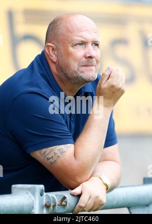 DAGENHAM INGHILTERRA - Agosto 29 : Andy Woodman manager di Bromley durante la partita della National League tra Dagenham e Redbridge contro Bromley a Victori Foto Stock