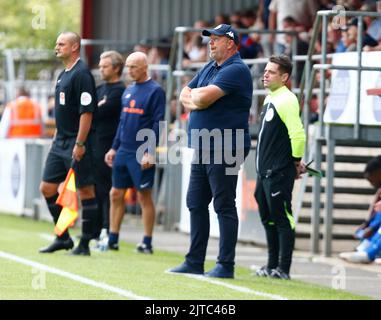 DAGENHAM INGHILTERRA - Agosto 29 : Andy Woodman manager di Bromley durante la partita della National League tra Dagenham e Redbridge contro Bromley a Victori Foto Stock