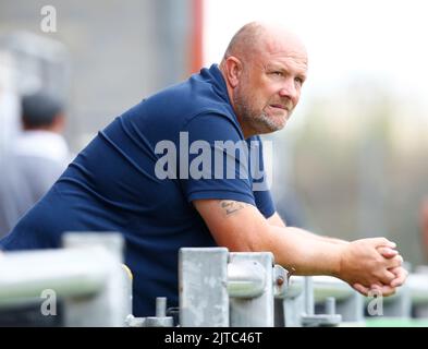 DAGENHAM INGHILTERRA - Agosto 29 : Andy Woodman manager di Bromley durante la partita della National League tra Dagenham e Redbridge contro Bromley a Victori Foto Stock