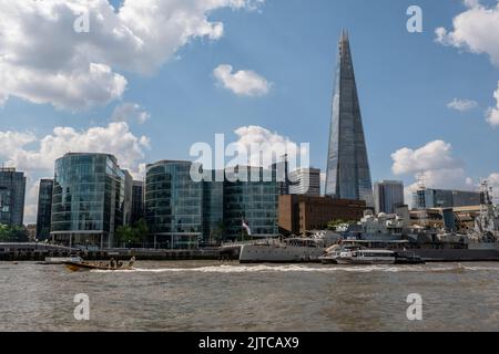 Il fiume Tamigi, London, Regno Unito Foto Stock