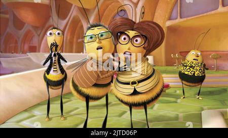 ADAM FLAYMAN, MARTIN BENSON, JANET BENSON, lo zio CARL, BEE MOVIE, 2007 Foto Stock