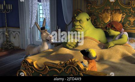 ASINO, SHREK, STIVALI, FIONA, SHREK IL TERZO, 2007 Foto Stock