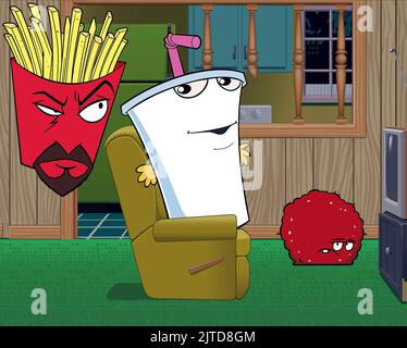 FRYLOCK,agitare,MEATWAD, Aqua Teen Hunger Force COLON MOVIE FILM per teatri, 2007 Foto Stock