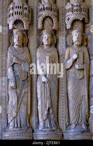 Francia, Cher (18), Bourges, la cattedrale di Saint Etienne, patrimonio mondiale dell UNESCO Foto Stock
