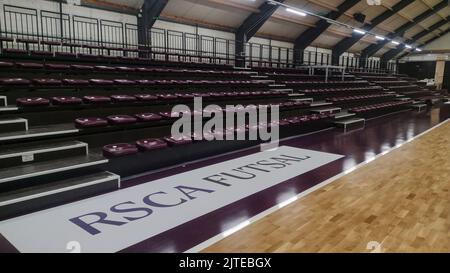 L'immagine mostra l'apertura della nuova sala sportiva della squadra belga di calcio indoor RSC Anderlecht Futsal, a Roosdaal martedì 30 agosto 2022. BELGA FOTO IN GILLIS Foto Stock