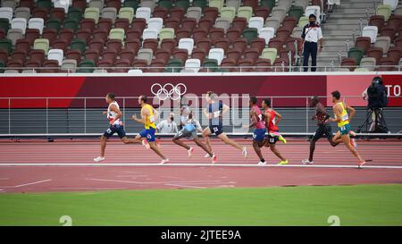 01st agosto 2021 - Tokyo, Giappone: Semifinale maschile 800m 3 ai Giochi Olimpici di Tokyo 2020 (Foto: Mickael Chavet/RX) Foto Stock