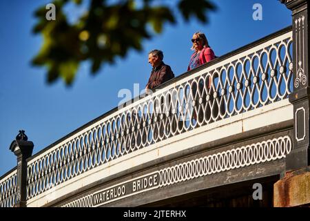 Runcorn, Cheshire, il Bridgewater Canal Waterloo Bridge Foto Stock