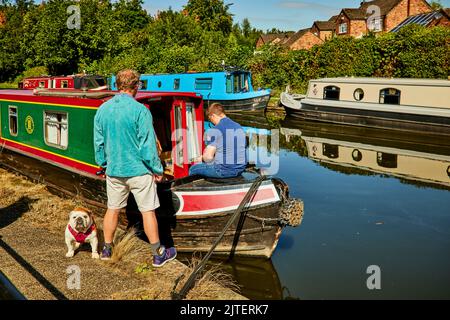 Lymm, Cheshire, il canale Bridgewater, Foto Stock