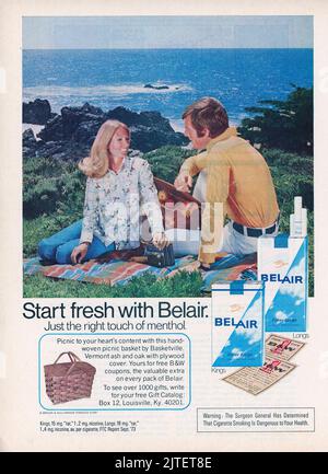 Vintage Luglio 1974 'Redbook' rivista numero pubblicità, USA Foto Stock