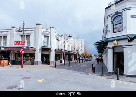 Queenstown Town Centre in Nuova Zelanda Foto Stock