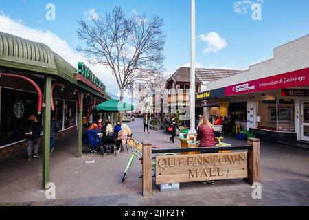 Queenstown Town Centre in Nuova Zelanda Foto Stock