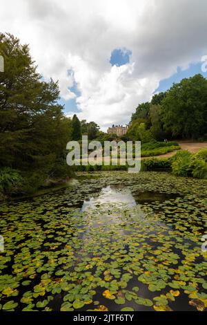 Scotney Castello e giardini, Kent. Gestito dal National Trust Foto Stock