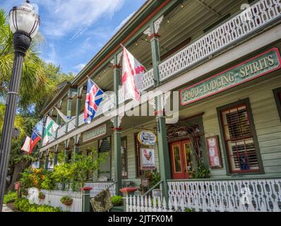 Florida House Inn nel villaggio di Fernandina Beach su Amelia Island Florida USA Foto Stock