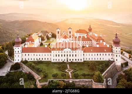 Abbazia di Gottweig a Wachau. Splendido punto di riferimento in bassa Austria, in Europa durante l'estate. Foto Stock